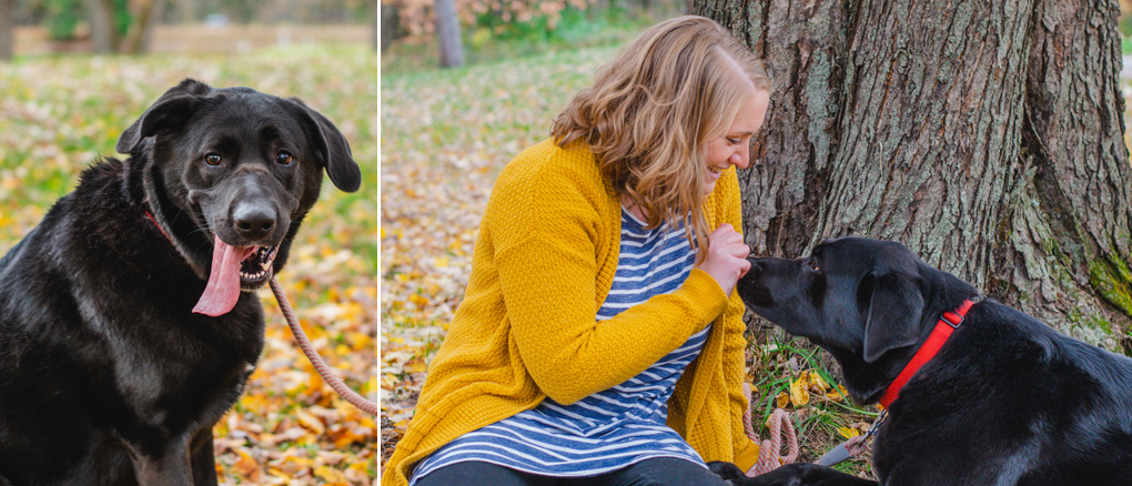 Melissa and Odin Photos in the Fall Foliage